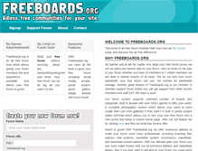 Tablet Screenshot of freeboards.org